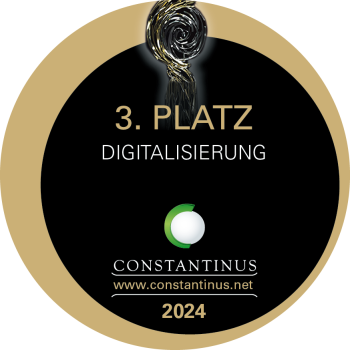 Constantinus Siegel für den 3. Platz in der Kategorie Digitalisierung